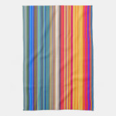 Multicolor Striped Pattern Theedoek (Verticaal)