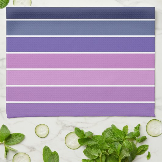 Multicolor Striped Pattern Theedoek (Gevouwen)