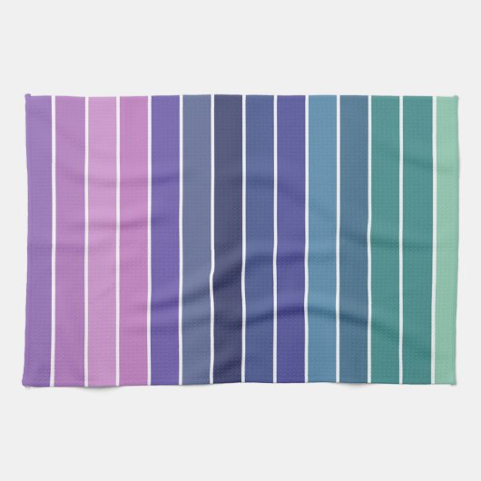 Multicolor Striped Pattern Theedoek (Horizontaal)