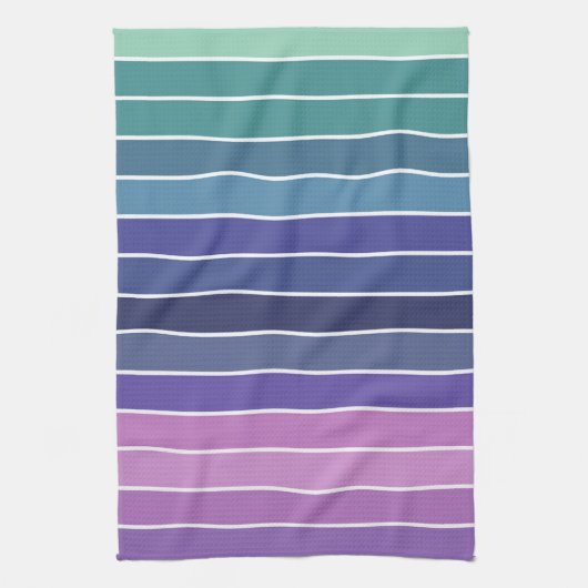 Multicolor Striped Pattern Theedoek (Verticaal)