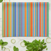 Multicolor Striped Pattern Theedoek (Gevouwen)