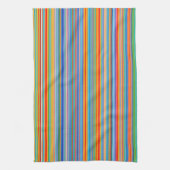 Multicolor Striped Pattern Theedoek (Verticaal)