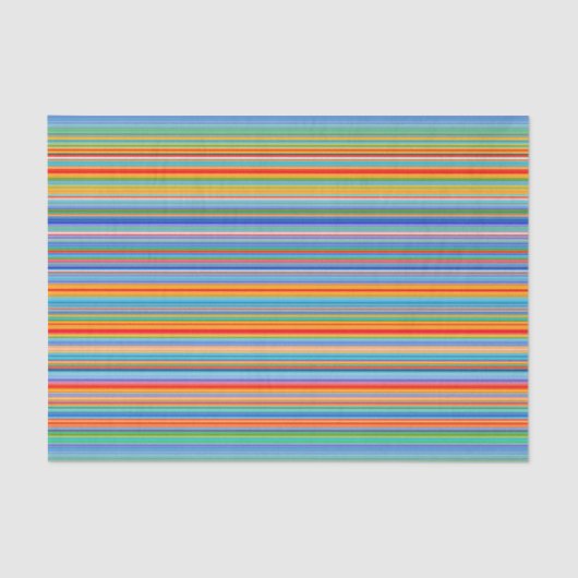 Multicolor Striped Pattern Tissuepapier (Voorkant)