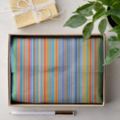 Multicolor Striped Pattern Tissuepapier (Geschenk)