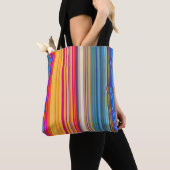 Multicolor Striped Pattern Tote Bag (Dichtbij)