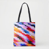 Multicolor Striped Pattern Tote Bag (Voorkant)