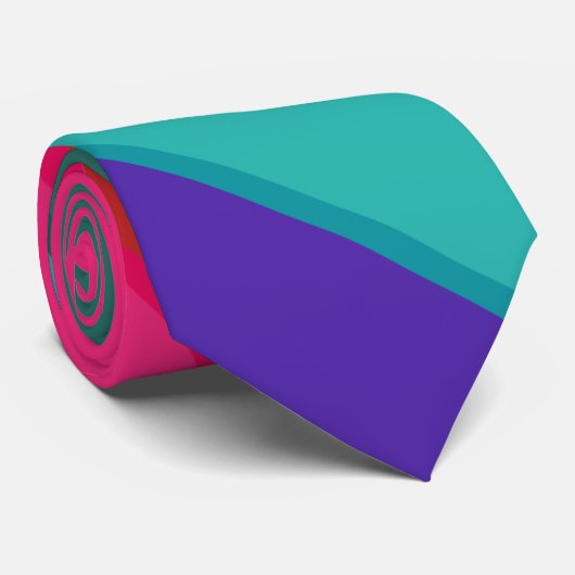 Multicolor Striped Stropdas (Opgerold)