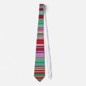 Multicolor Stripes Stropdas (Voorkant)