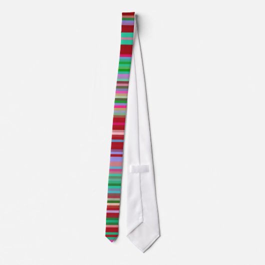 Multicolor Stripes Stropdas (Achterkant)