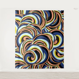 Multicolor Swirls Patroon Wandkleed