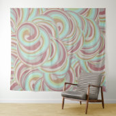 Multicolor Swirls Patroon Wandkleed (In Situ (horizontaal))
