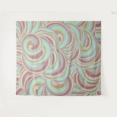 Multicolor Swirls Patroon Wandkleed (Voorkant (horizontaal))
