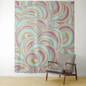 Multicolor Swirls Patroon Wandkleed (In situ)