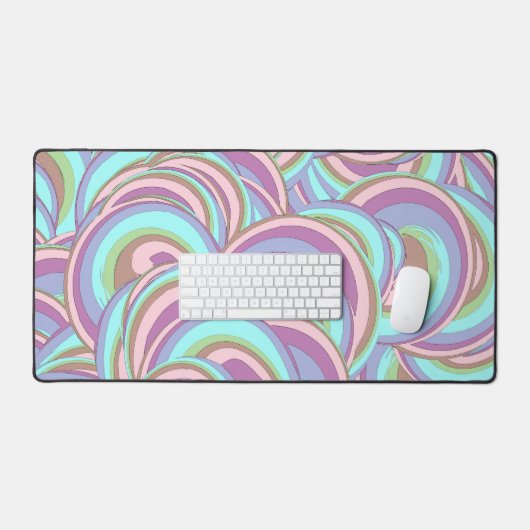 Multicolor Swirls Pattern Bureaumat (Keyboard & Muis)