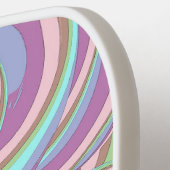 Multicolor Swirls Pattern Pickleball Paddle (Links Detail)