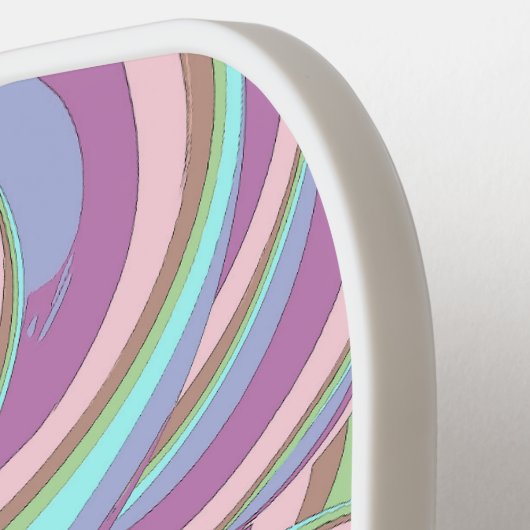 Multicolor Swirls Pattern Pickleball Paddle (Links Detail)