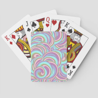 Multicolor Swirls Pattern Pokerkaarten