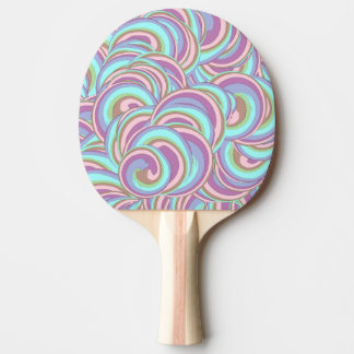 Multicolor Swirls Pattern Tafeltennisbatje