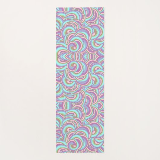 Multicolor Swirls Pattern Yogamat (Achterkant)
