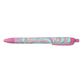 Multicolor Swirls Pattern Zwarte Inkt Pen (Bodem)