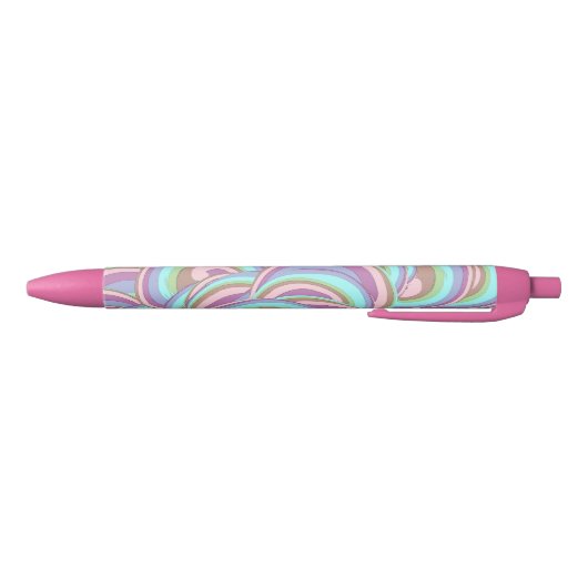 Multicolor Swirls Pattern Zwarte Inkt Pen (Bodem)