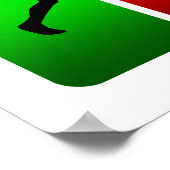 Multicolor Tennis Emblem (mannelijk) Poster (Hoek)