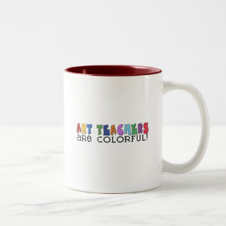 Multicolor Text Teacher T-shirts en cadeautjes Tweekleurige Koffiemok
