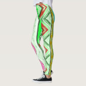 Multicolor textuur abstract "Ratti_Creative_Arts" Leggings (Links)