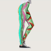 Multicolor textuur abstract "Ratti_Creative_Arts" Leggings (Rechts)