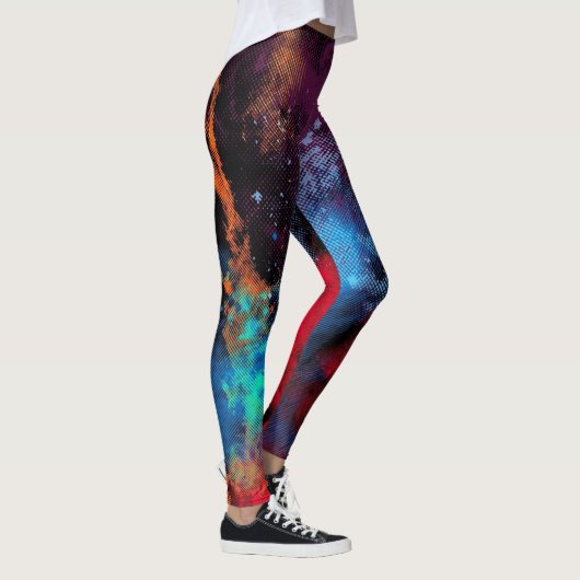 Multicolor textuur leggings (Rechts)