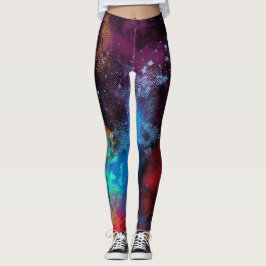 Multicolor textuur leggings