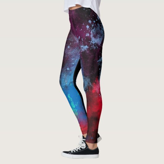 Multicolor textuur leggings (Links)