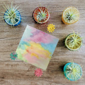 Multicolor Tie Dye Waterverf Modern Painting Tegeltje