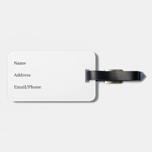 Multicolor Tiles Bagagelabel (Achterkant horizontaal)