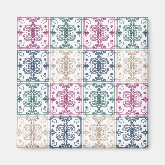 Multicolor Tiles Magneet (Voorkant)