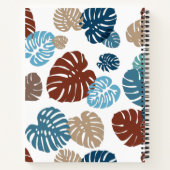 Multicolor tropische bladeren 11 notitieboek (Achterkant)