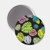 Multicolor tropische bladeren 2 magneet (Voorkant / Achterkant)