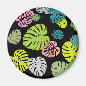 Multicolor tropische bladeren 2 magneet (Voorkant)