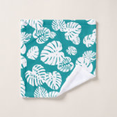 Multicolor tropische bladeren 3 bad handdoek (Wasdoekje)