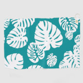 Multicolor tropische bladeren 3 golfhanddoek (Horizontaal)