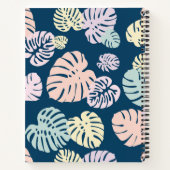 Multicolor tropische bladeren 4 notitieboek (Achterkant)
