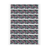 Multicolor tropische bladeren 5 adreslabel wikkel (Vel)