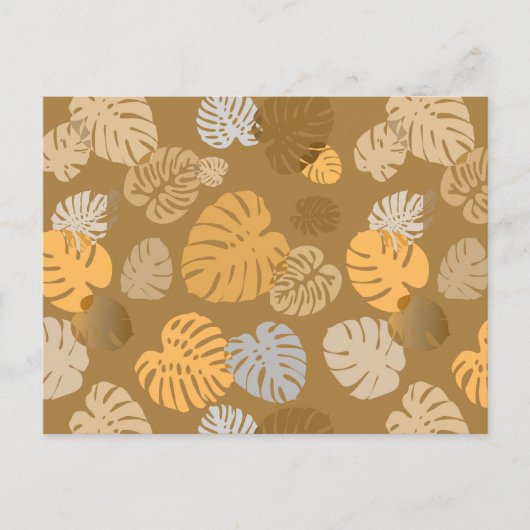 Multicolor tropische bladeren 6 briefkaart (Voorkant)