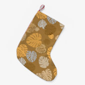 Multicolor tropische bladeren 6 kleine kerstsok (Voorkant (Hangend))
