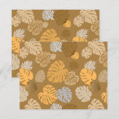 Multicolor tropische bladeren 6 notitiekaartje (Voorkant / Achterkant)