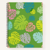 Multicolor tropische bladeren 8 notitieboek (Voorkant)