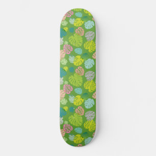 Multicolor tropische bladeren 8 persoonlijk skateboard