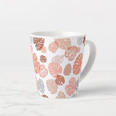 Multicolor tropische bladeren 9 latte mok (Rechterhoek)