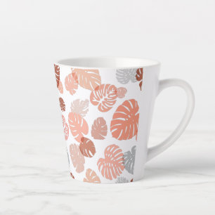 Multicolor Tropische Bladeren 9 Latte Mok