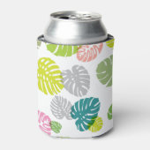 Multicolor tropische bladeren blikjeskoeler (Blikje Voorkant)